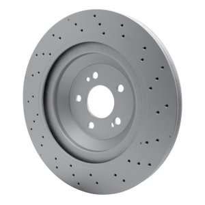 Mercedes-Benz Maybach S600 Brake Rotor (1) - Rear - R1 Concepts - GEOSPEC Coated - Drilled - `15-`17
